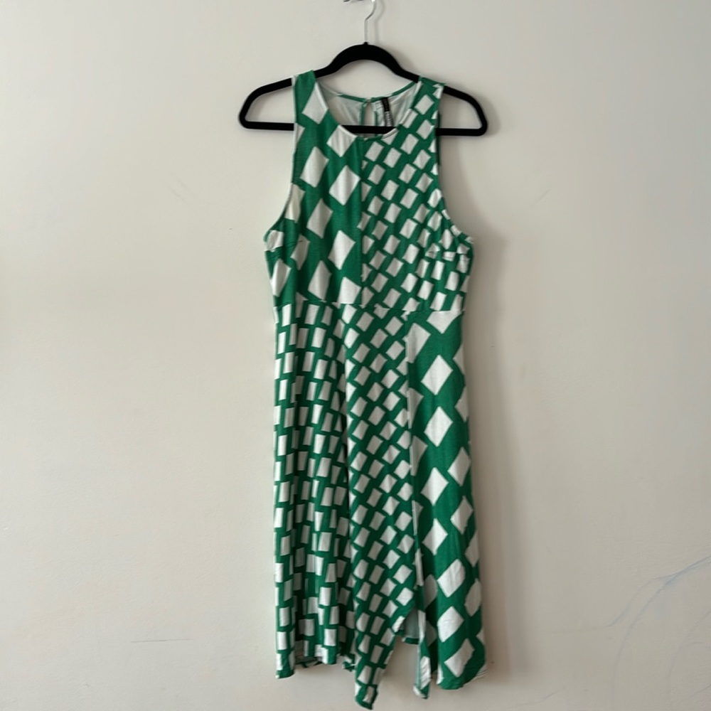 Anthropologie Cashel Geo Dress by Plenty By Tracy Reese size Large Petite